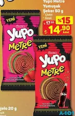 ÜLKER YUPO METRE YUMUŞAK ŞEKER 50 G